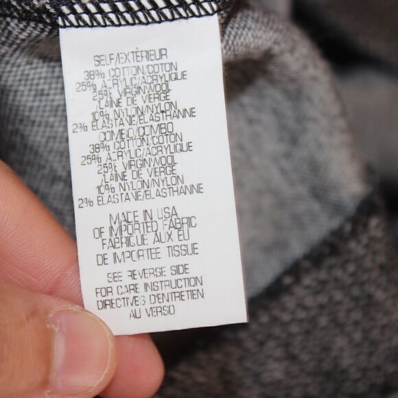 Theory  Chayenne Two-Tone Front-Zip Long Sleeve Mini dress Women 4 - Picture 11 of 14